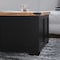 Flash Furniture Wyatt 35.75in Farmhouse Storage Coffee Table, Hinged Lift Top, Hidden Storage, Black/Rustic Oak ZG-ZP-030-BLK-GG - alternate 10